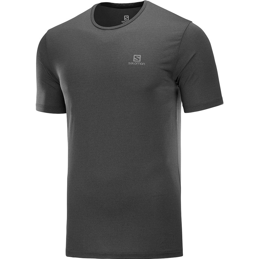 T-Shirts Salomon Homme Noir - Salomon AGILE TRAINING M - France (7139-WONSJ)